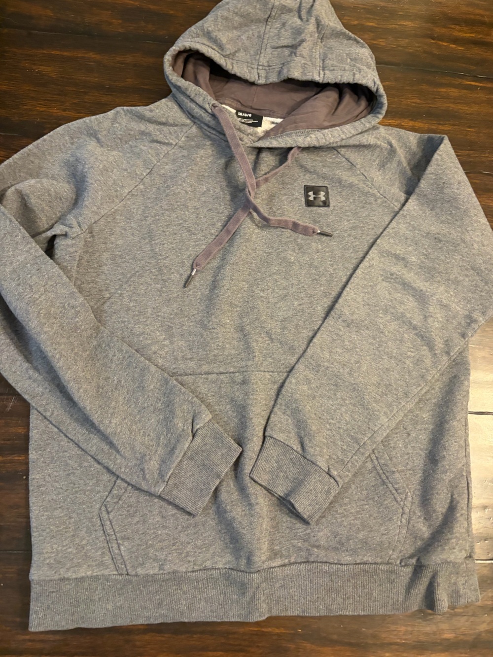 Under Armour Men's Gray Hooded Sweatshirt size large